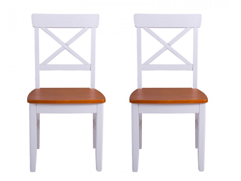 2 cadeira de jantar em madeira maciça  / england